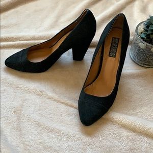 Black Suede high heels